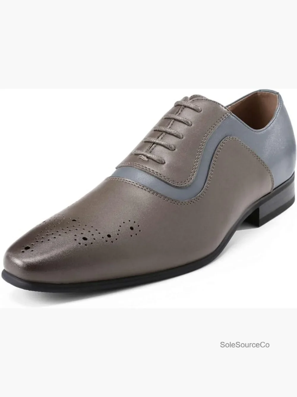 Men's Dress Oxfords Cap Toe Formal Shoes Lace Up Non-Slip Sole Cushioned Insole